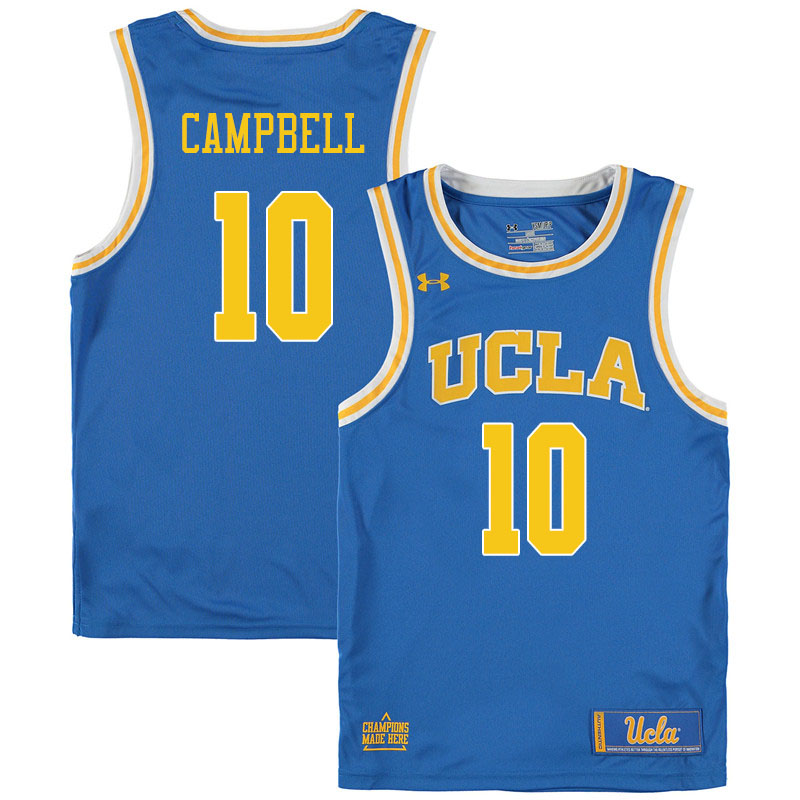 Men #10 Tyger Campbell UCLA Bruins College Basketball Jerseys Sale-Blue - Click Image to Close